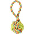 Chompers Rope TPR Rings Ball with Coiled Tug Dog ToyMultiColor Medium WB15507